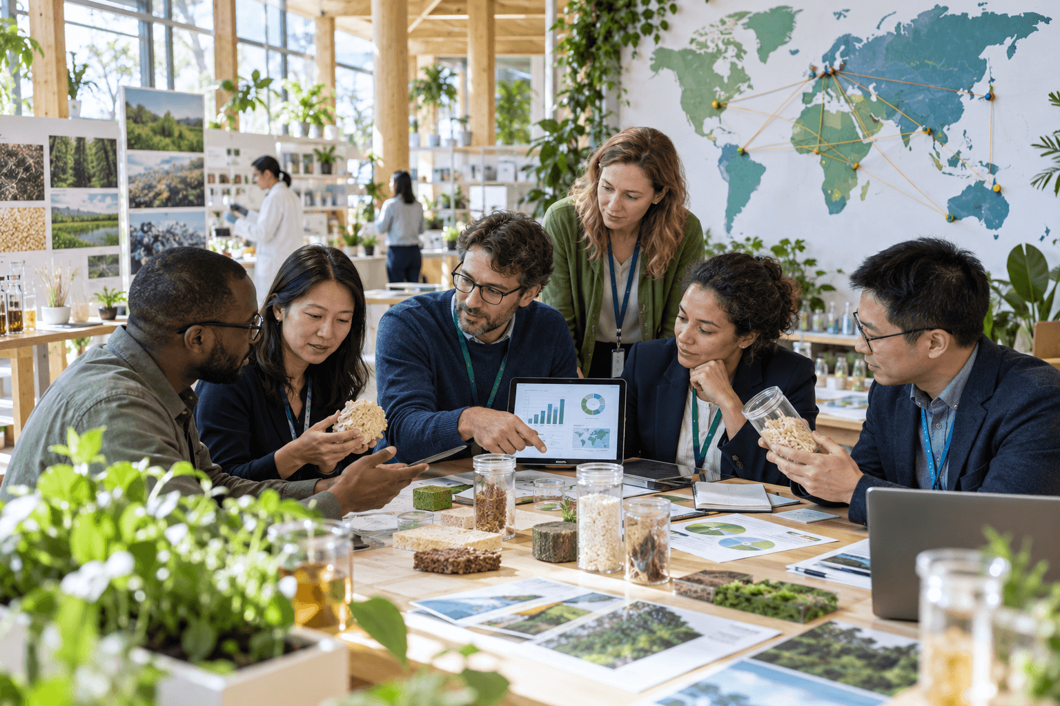 International experts collaborating on policy, innovation and climate-investment evidence